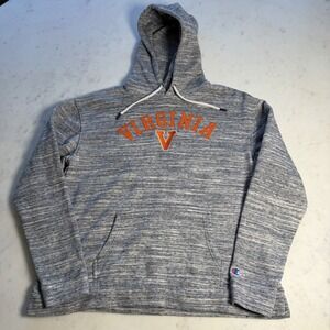 Champion Virginia Cavaliers Hoodie Women's Medium Gray Pullover UVA Sweatshirt